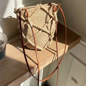 Sézane Josie Basket Bag in Natural Raffia
